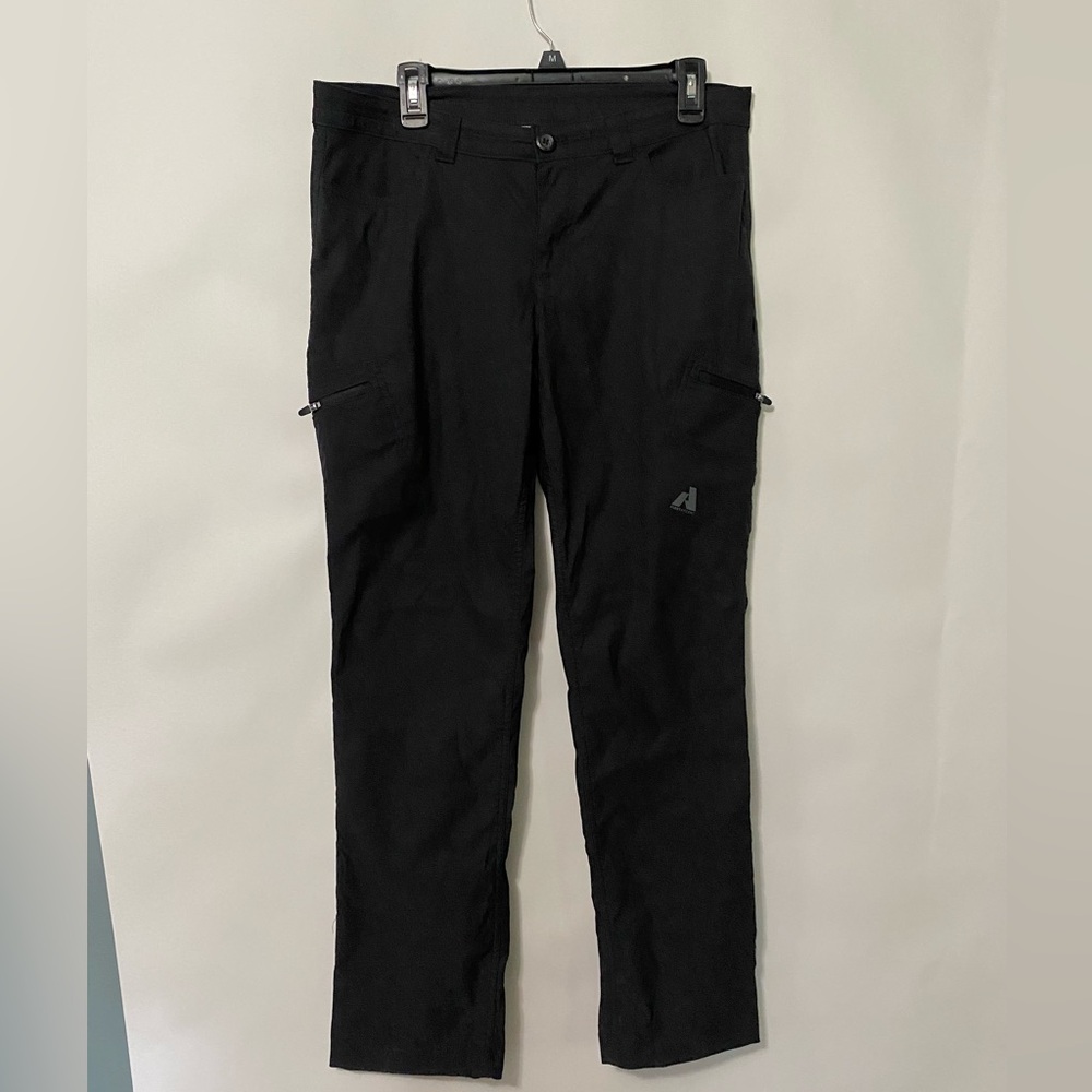 Eddie Bauer Pants Sz 12 Charcoal Gray Hike Outdoor Climb First Ascent Straight